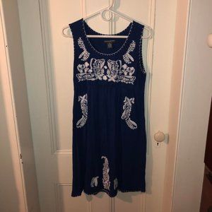 Light weight cotton embroidered dress